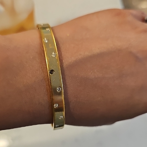 Swarovski Gold-Tone Crystal Bracelet - Picture 4 of 4